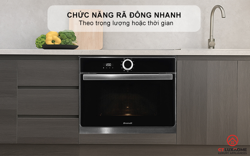 Chức năng rã đông nhanh theo trọng lượng hoặc thời gian, giảm thời gian chờ đợi 