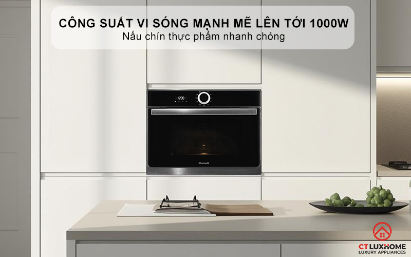 Công suất vi sóng mạnh mẽ lên tới 1000W