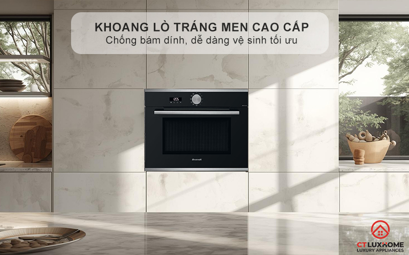 Chất liệu khoang lò tráng men - 3 tầng kệ