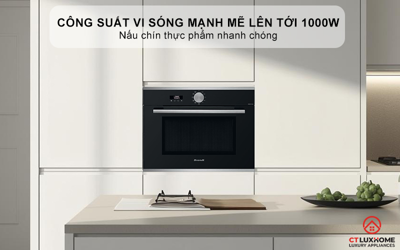 5 mức công suất vi sóng mạnh mẽ lên tới 1000W