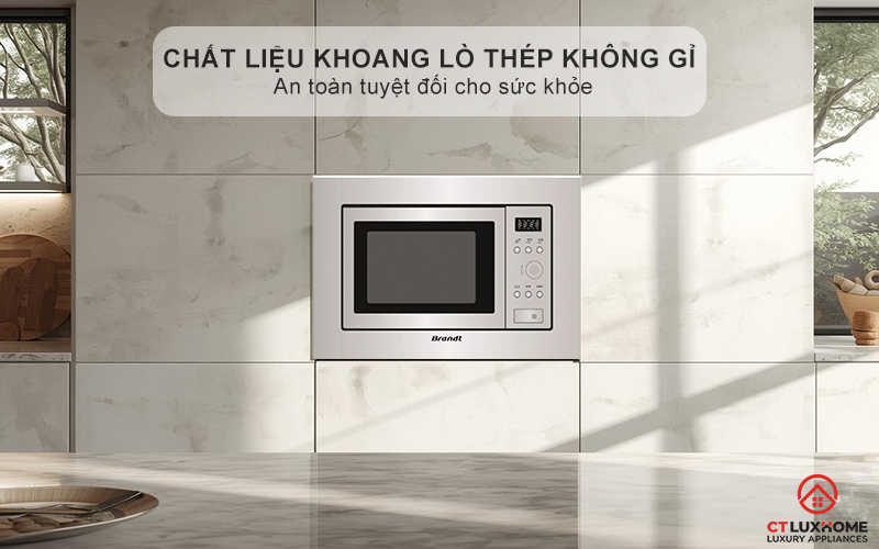 Chất liệu khoang lò thép không gỉ - An toàn tuyệt đối cho sức khỏe