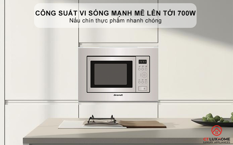 Công suất vi sóng mạnh mẽ lên tới 700W