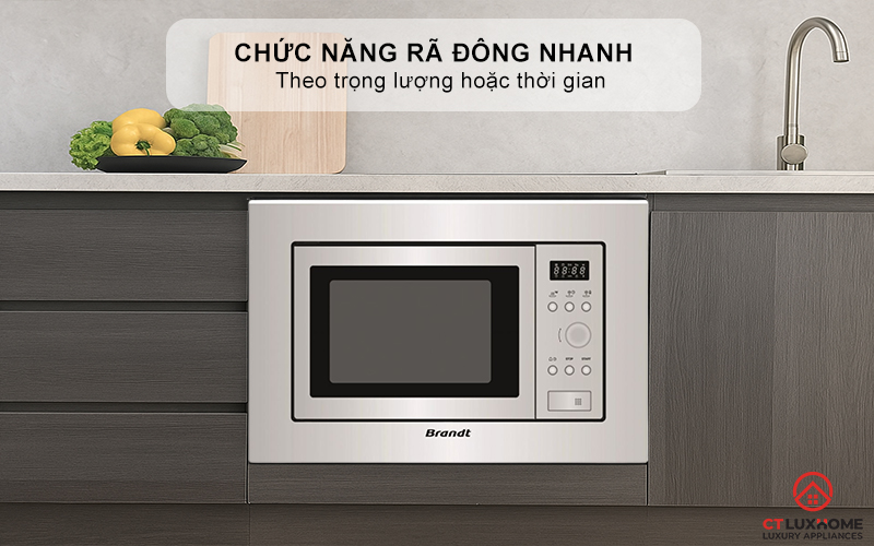 Chức năng rã đông nhanh theo trọng lượng hoặc thời gian, giảm thời gian chờ đợi 