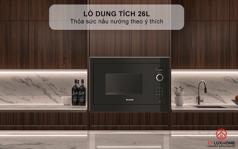 Dung tích 26L thỏa sức nấu nướng theo ý thích