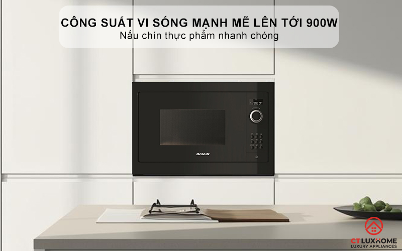 Công suất vi sóng mạnh mẽ lên tới 900W và rã đông 150W