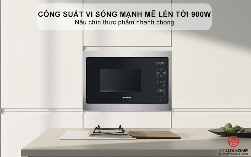 Công suất vi sóng mạnh mẽ lên tới 900W và 150W rã đông