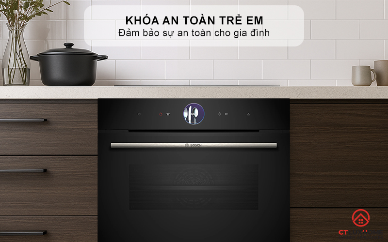 LÒ NƯỚNG KÈM HẤP ÂM TỦ BOSCH CSG7364B1 SERIES 8 MÀU ĐEN 14