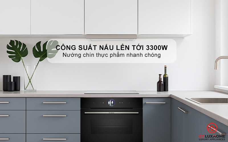 LÒ NƯỚNG KÈM HẤP ÂM TỦ BOSCH CSG7364B1 SERIES 8 MÀU ĐEN 3