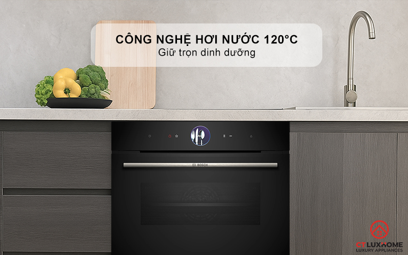 LÒ NƯỚNG KÈM HẤP ÂM TỦ BOSCH CSG7364B1 SERIES 8 MÀU ĐEN 5