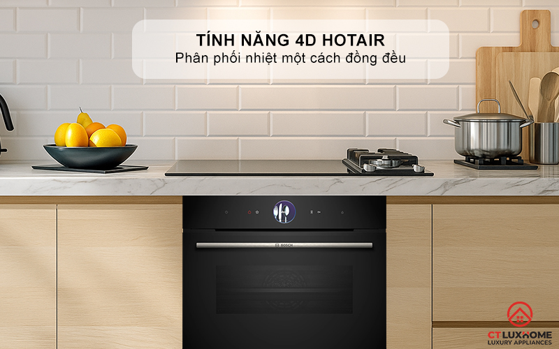 LÒ NƯỚNG KÈM HẤP ÂM TỦ BOSCH CSG7364B1 SERIES 8 MÀU ĐEN 7