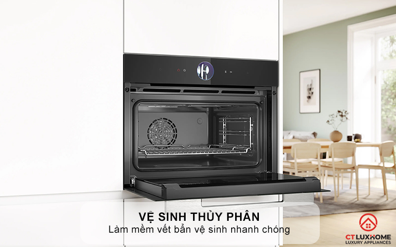 LÒ NƯỚNG KÈM HẤP ÂM TỦ BOSCH CSG7364B1 SERIES 8 MÀU ĐEN 12