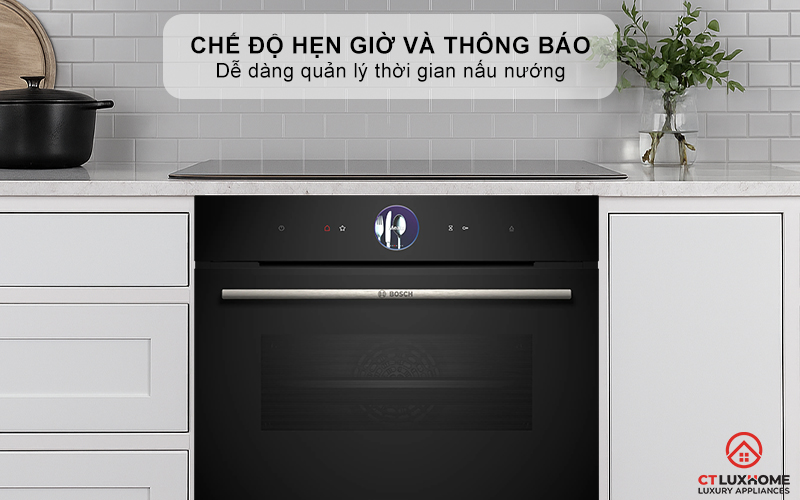 LÒ NƯỚNG KÈM HẤP ÂM TỦ BOSCH CSG7364B1 SERIES 8 MÀU ĐEN 13