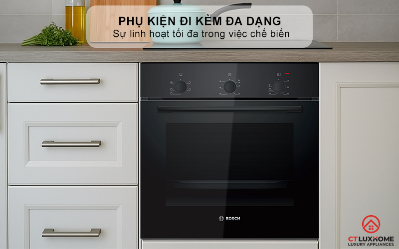 LÒ NƯỚNG ÂM TỦ BOSCH HBF011BA1T SERIES 2 71L MÀU ĐEN 10