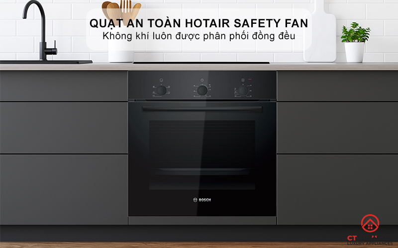 LÒ NƯỚNG ÂM TỦ BOSCH HBF011BA1T SERIES 2 71L MÀU ĐEN 7