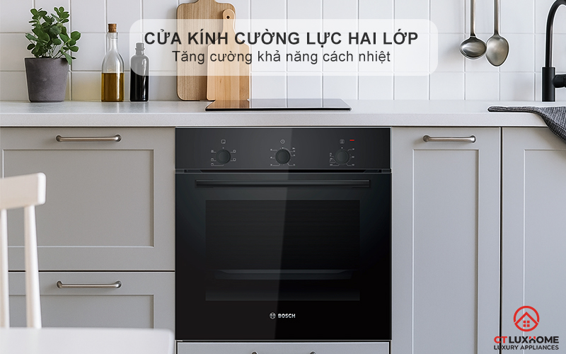 LÒ NƯỚNG ÂM TỦ BOSCH HBF011BA1T SERIES 2 71L MÀU ĐEN 8