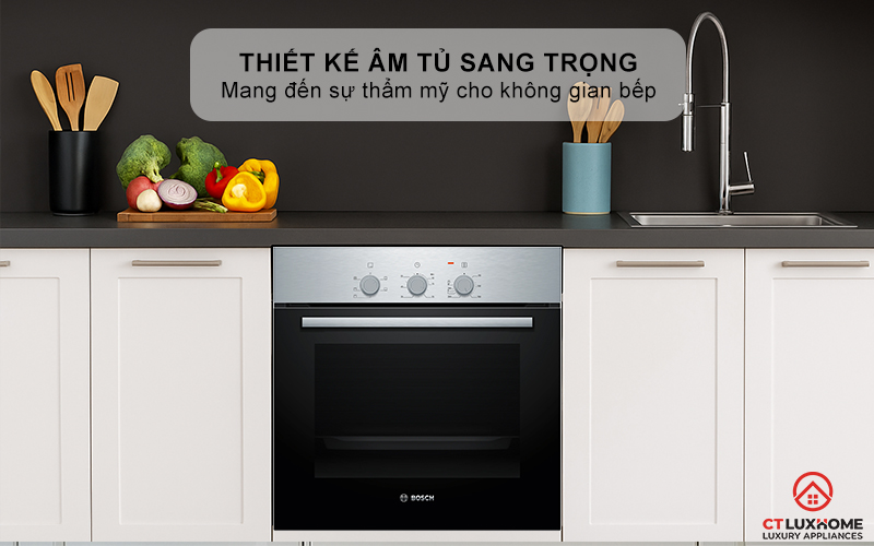 LÒ NƯỚNG ÂM TỦ BOSCH HBF011BR0T SERIES 2 71L THÉP KHÔNG RỈ 1