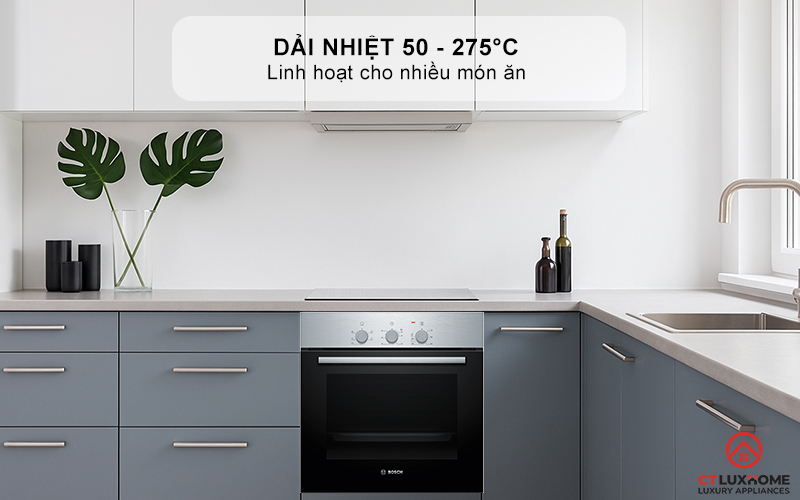 LÒ NƯỚNG ÂM TỦ BOSCH HBF011BR0T SERIES 2 71L THÉP KHÔNG RỈ 3