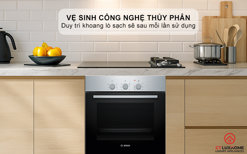 LÒ NƯỚNG ÂM TỦ BOSCH HBF011BR0T SERIES 2 71L THÉP KHÔNG RỈ 6