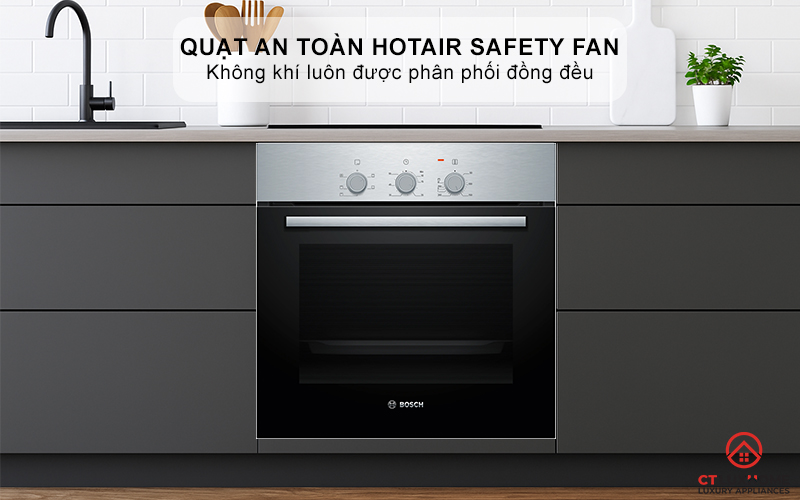LÒ NƯỚNG ÂM TỦ BOSCH HBF011BR0T SERIES 2 71L THÉP KHÔNG RỈ 7