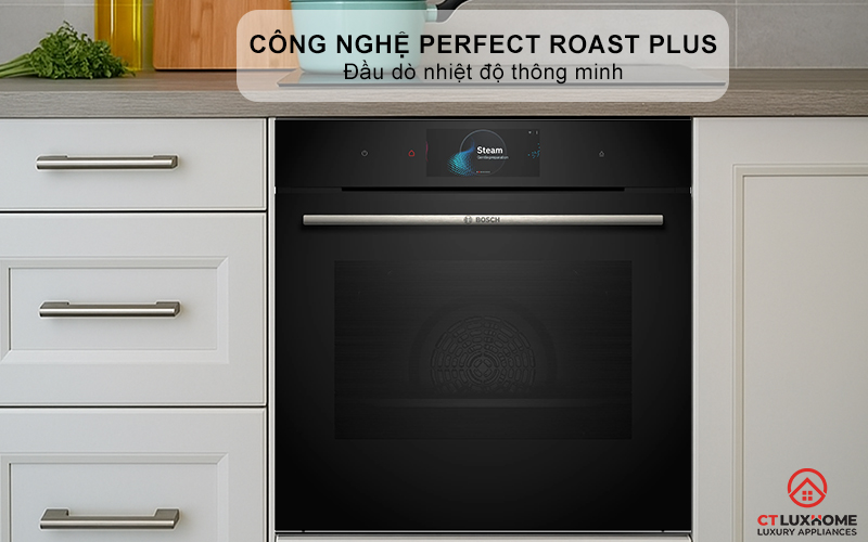 LÒ NƯỚNG KÈM HẤP ÂM TỦ BOSCH HSG7584B1 SERIES 8 MÀU ĐEN 71 LÍT 9