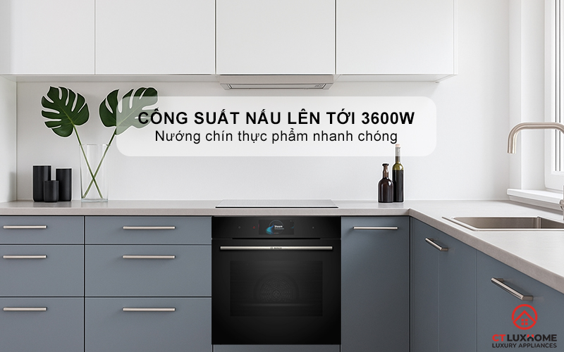 LÒ NƯỚNG KÈM HẤP ÂM TỦ BOSCH HSG7584B1 SERIES 8 MÀU ĐEN 71 LÍT 3