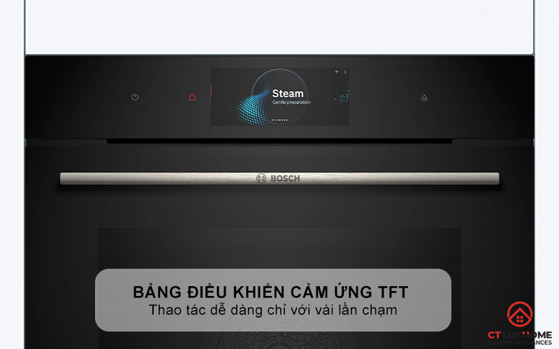 LÒ NƯỚNG KÈM HẤP ÂM TỦ BOSCH HSG7584B1 SERIES 8 MÀU ĐEN 71 LÍT 4
