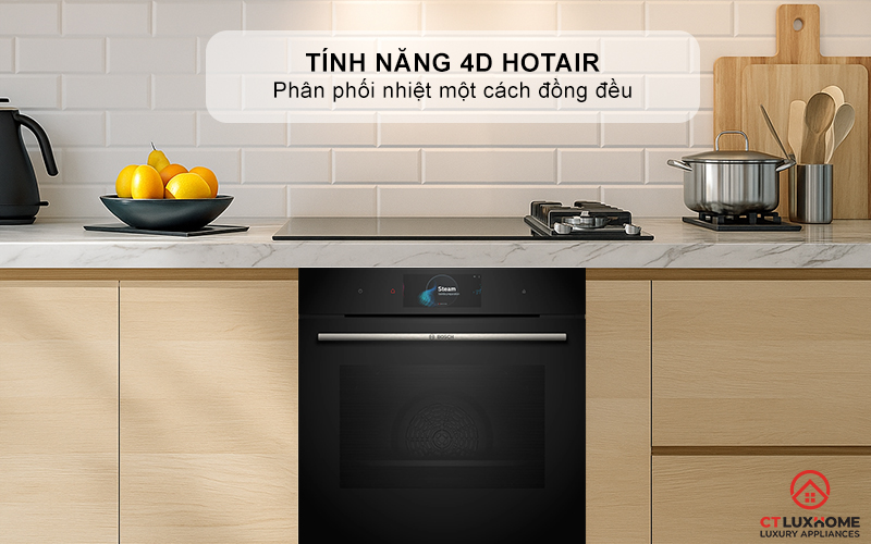 LÒ NƯỚNG KÈM HẤP ÂM TỦ BOSCH HSG7584B1 SERIES 8 MÀU ĐEN 71 LÍT 7