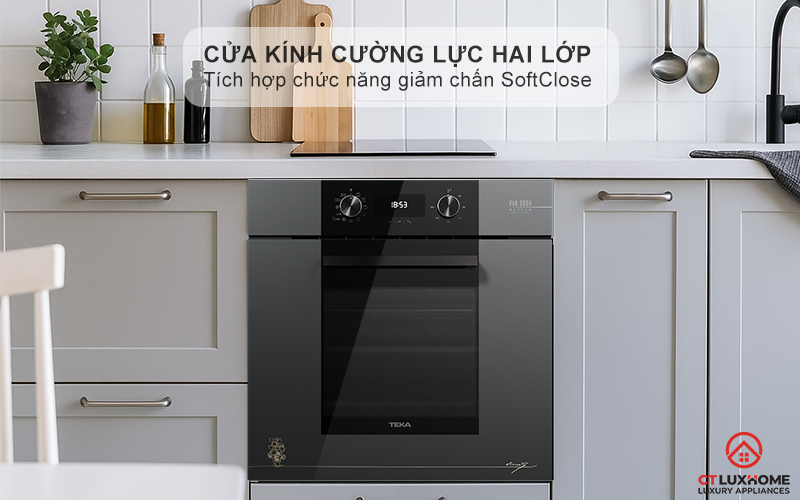 Cửa lò hai lớp cách nhiệt - Tích hợp chức năng giảm chấn SoftClose