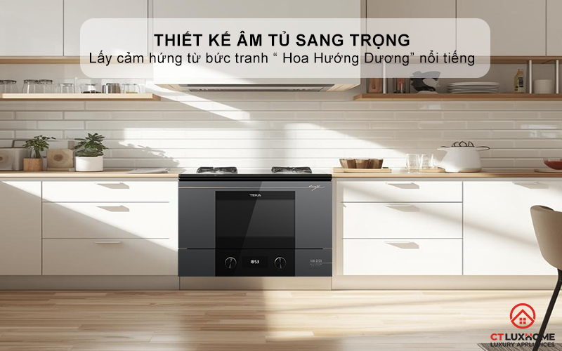 Thiết kế âm tủ sang trọng - Lấy cảm hứng từ bức tranh “ Hoa Hướng Dương” nổi tiếng