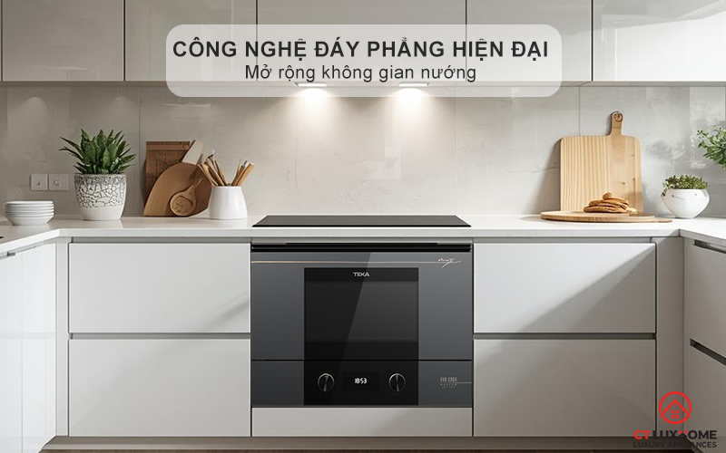 Công nghệ đáy phẳng hiện đại - Mở rộng không gian nướng