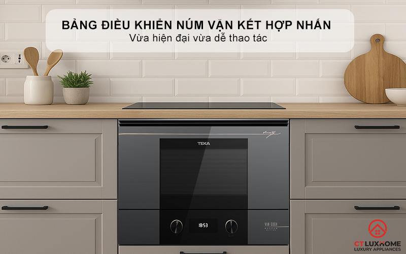 Bảng điều khiển kết hợp núm vặn và nhấn