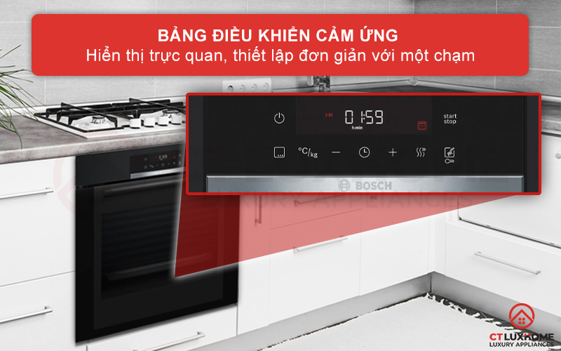 LÒ NƯỚNG ÂM TỦ BOSCH HBA372EB0 SERIE 4 21 LÍT MÀU ĐEN 4