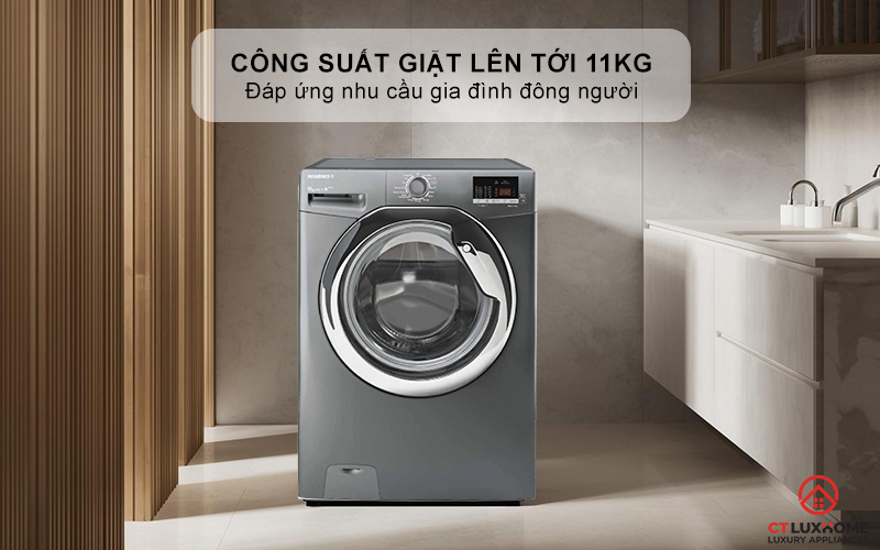 Công suất giặt lên tới 11kg - Đáp ứng nhu cầu gia đình đông người