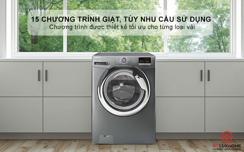 15 Chương trình giặt, tùy nhu cầu sử dụng