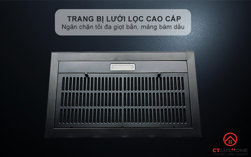 Hệ thống lọc thông minh với than hoạt tính và ống thoát ngoài