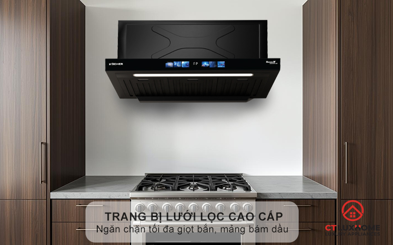 Trang bị 3 tấm lưới lọc cao cấp