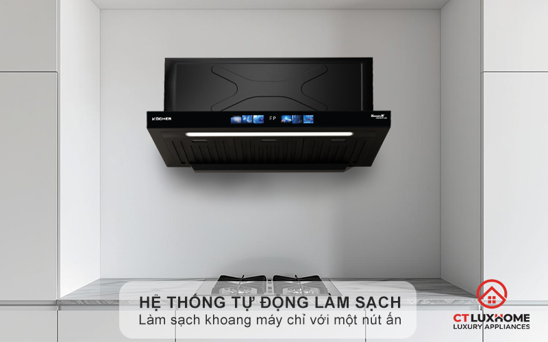 Hệ thống AutoClean tự động làm sạch hút mùi mới nhất