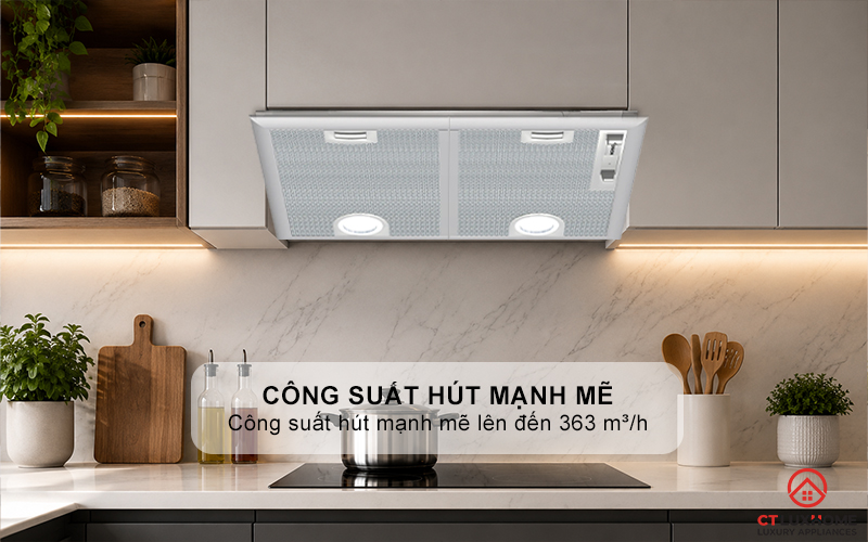 MÁY HÚT MÙI ÂM TỦ DẠNG VÒM BOSCH DHL555BL SERIE 4 NGANG 53CM 2