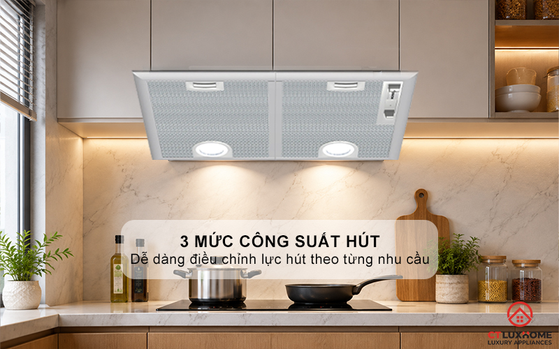 MÁY HÚT MÙI ÂM TỦ DẠNG VÒM BOSCH DHL555BL SERIE 4 NGANG 53CM 3