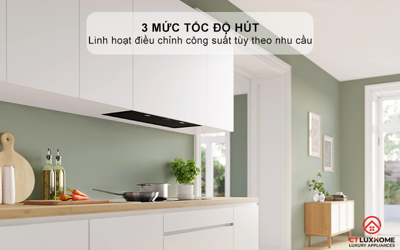 3 mức công suất hút và chế độ tăng cường chuyên sâu