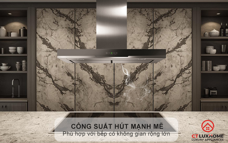 Công Suất Hút Mạnh Mẽ 800-900m³/h