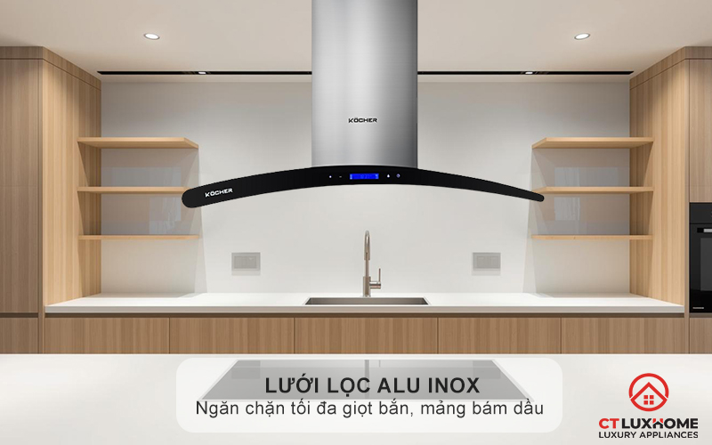 Sử dụng lưới lọc bằng Alu, inox dày dặn