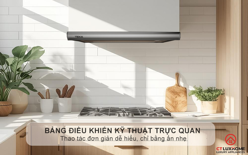 Bảng điều khiển nút ấn cơ học trực quan, dễ sử dụng