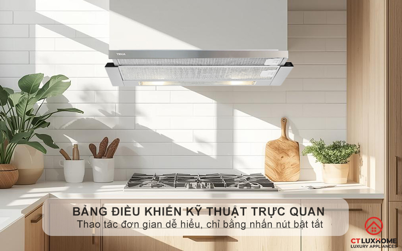 Bảng điều khiển nút ấn cơ học trực quan, dễ sử dụng