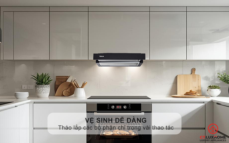 Lưới lọc nhôm, dễ dàng tháo lắp - Vệ sinh dễ dàng