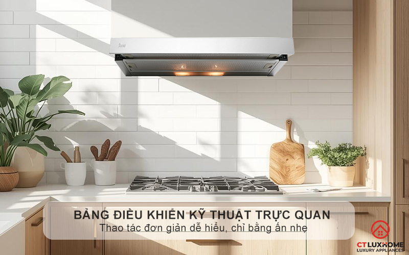 Bảng điều khiển nút ấn cơ học trực quan, dễ sử dụng