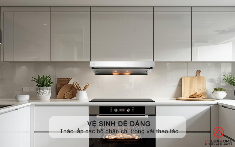 Lưới lọc nhôm, dễ dàng tháo lắp - Vệ sinh dễ dàng