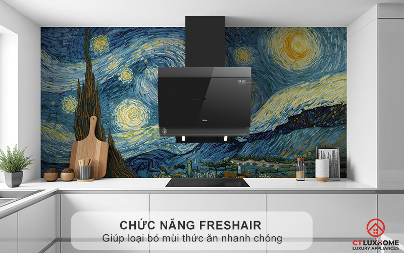Chức năng FeshAir giúp loại bỏ mùi thức ăn nhanh chóng