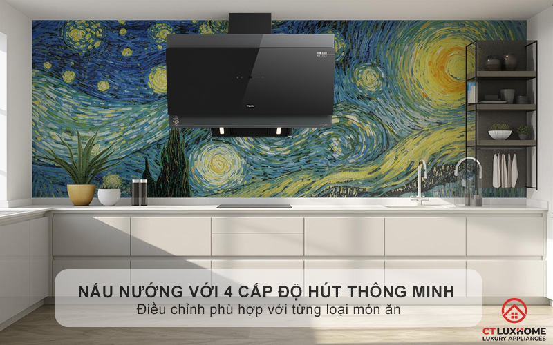 Làm chủ nấu nướng với 4 cấp độ hút thông minh