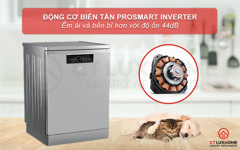 MÁY RỬA CHÉN ĐỘC LẬP BEKO BDFN36530XC 15 BỘ SẤY HÉ CỬA 16